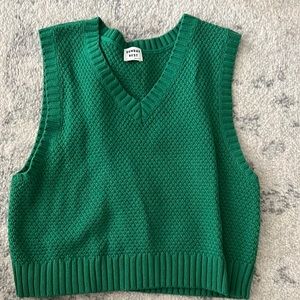 Green aritzia sweater vest
